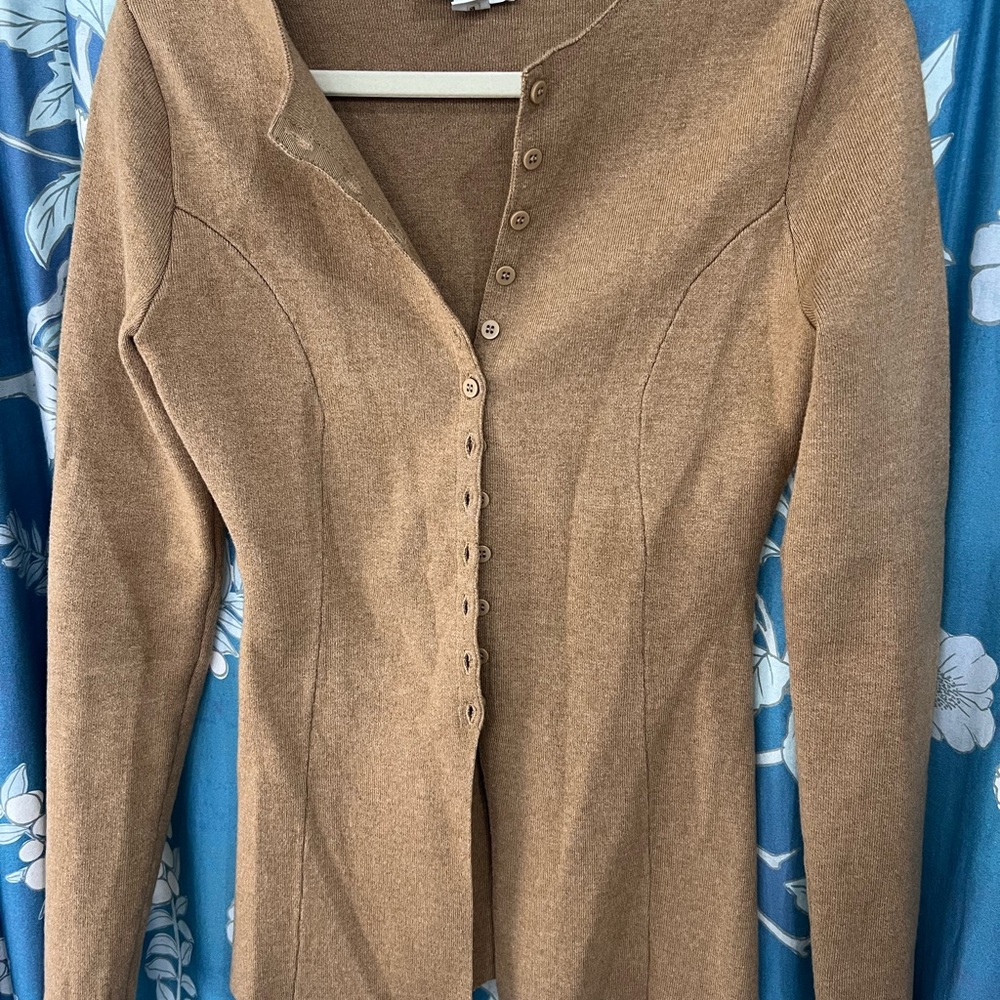 Women’s Aligne Daphne knit camel cardigan Size 4